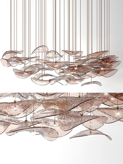 Beauvale Wave Floating Leaf Chandelier