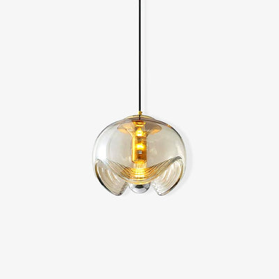 Willa Pendant Lamp Glass Wave Mid Century Vintage