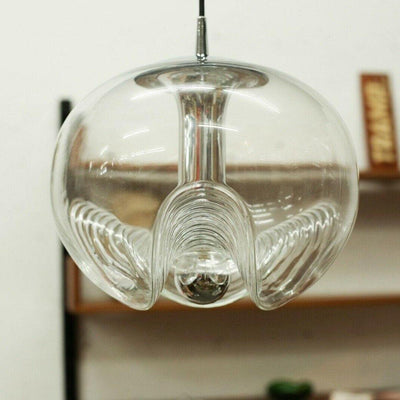 Willa Pendant Lamp Glass Wave Mid Century Vintage
