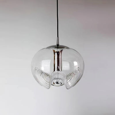 Willa Pendant Lamp Glass Wave Mid Century Vintage