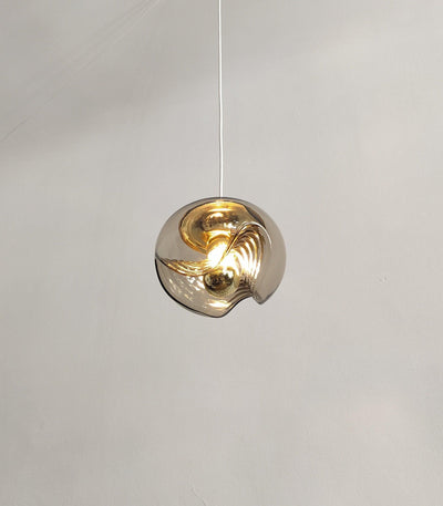 Willa Pendant Lamp Glass Wave Mid Century Vintage