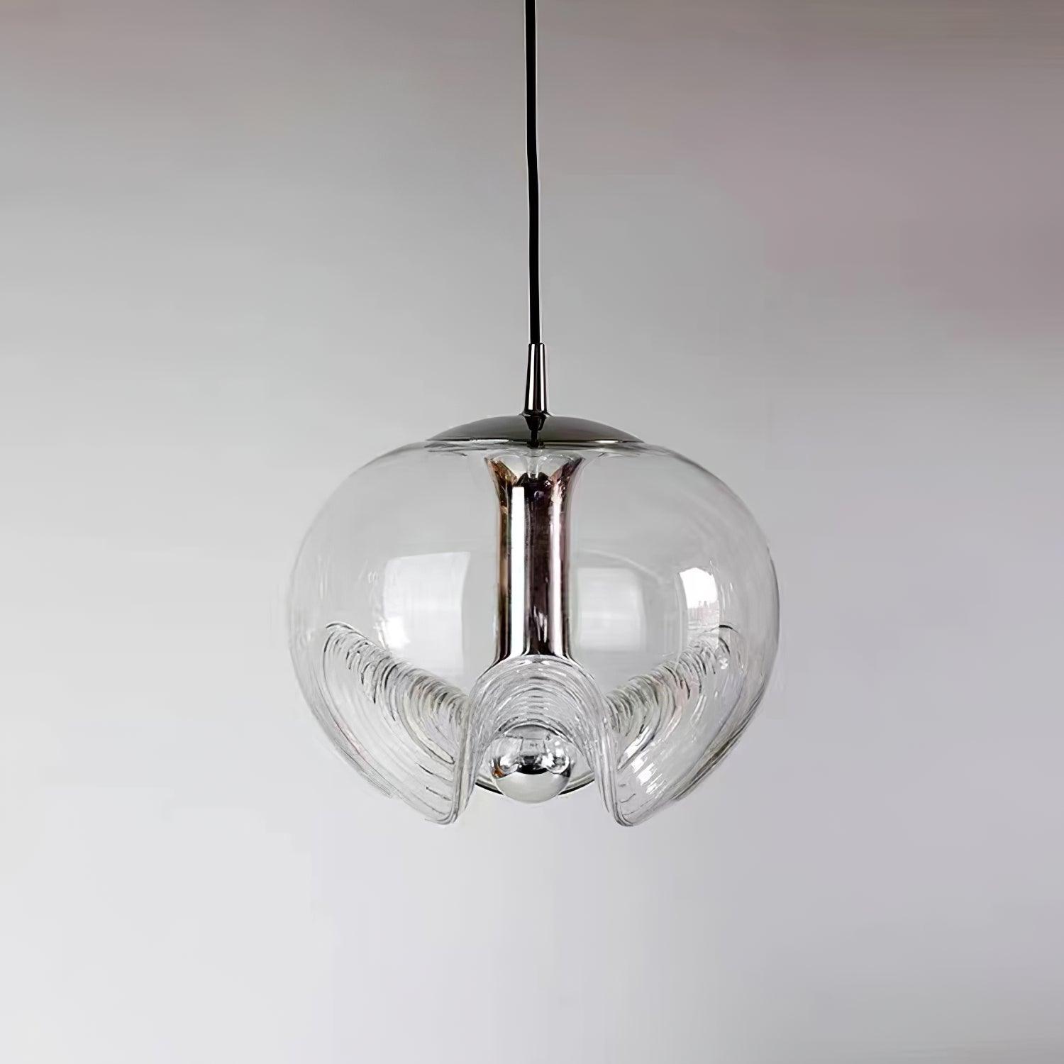 Willa Pendant Lamp Glass Wave Mid Century Vintage