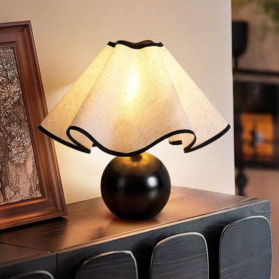 Kalion Wood Fabric Table Lamp