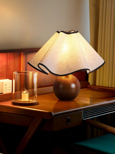 Kalion Wood Fabric Table Lamp