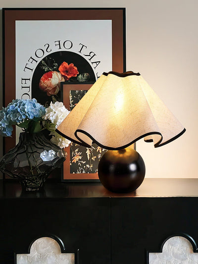 Kalion Wood Fabric Table Lamp