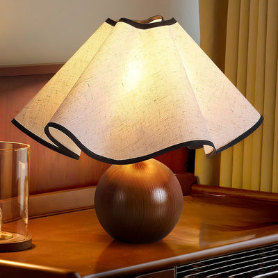 Kalion Wood Fabric Table Lamp