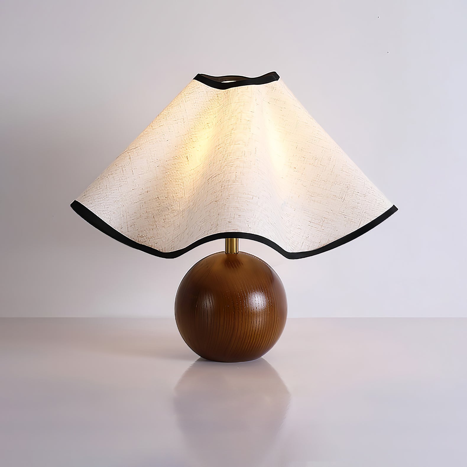 Kalion Wood Fabric Table Lamp