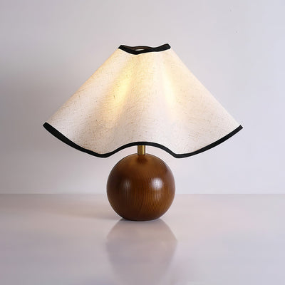 Kalion Wood Fabric Table Lamp