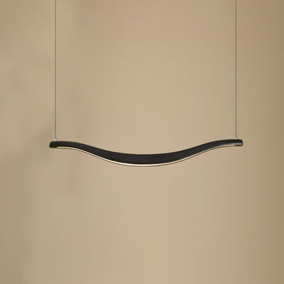 Elvuaria Chandelier Wood Waveform Elegant