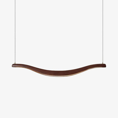 Elvuaria Chandelier Wood Waveform Elegant