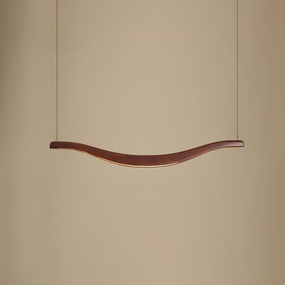 Elvuaria Chandelier Wood Waveform Elegant