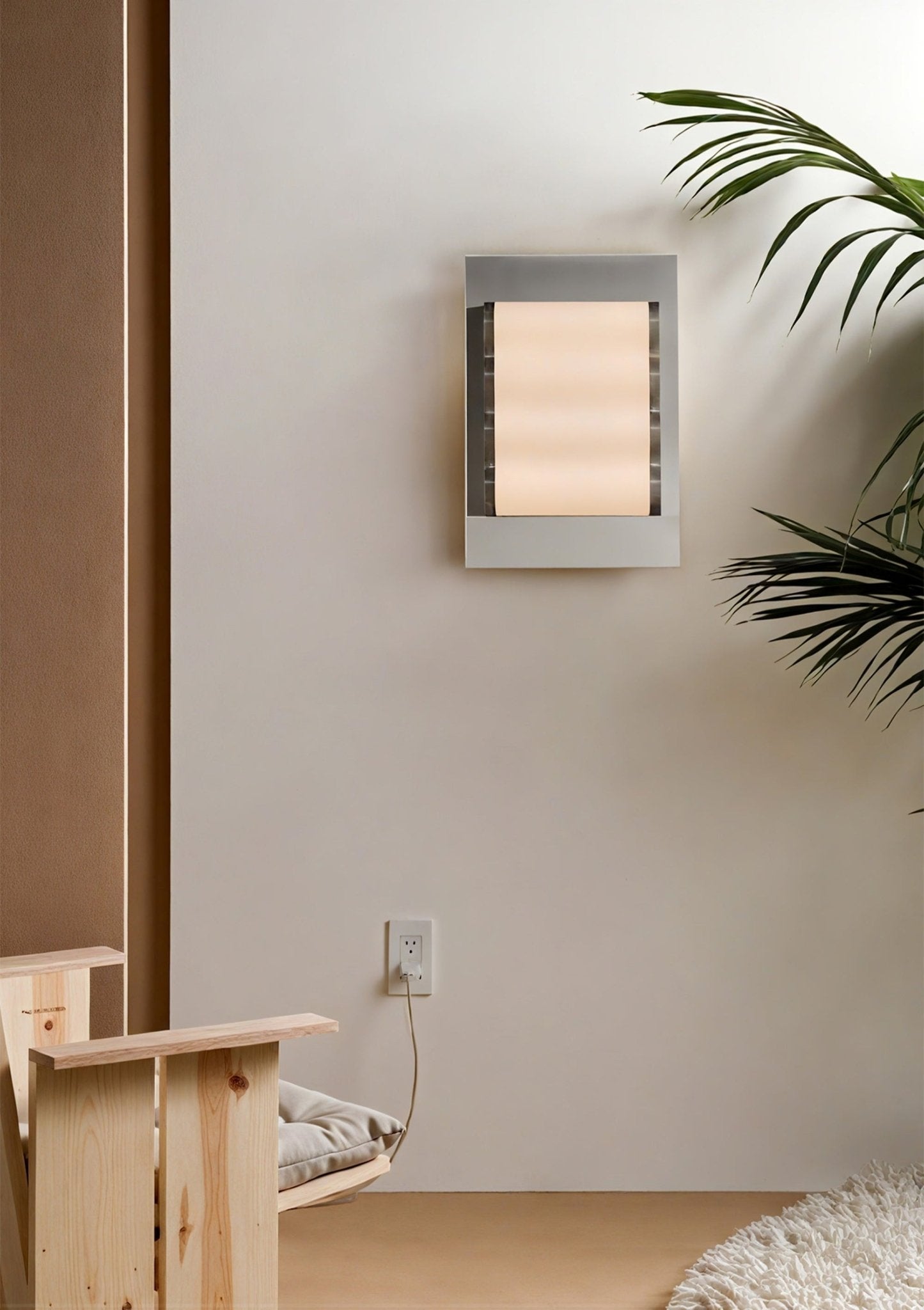 Wave Contemporary Fabric Wall lamp