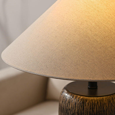 Hael Weathered Wood Grain Floor Lamp