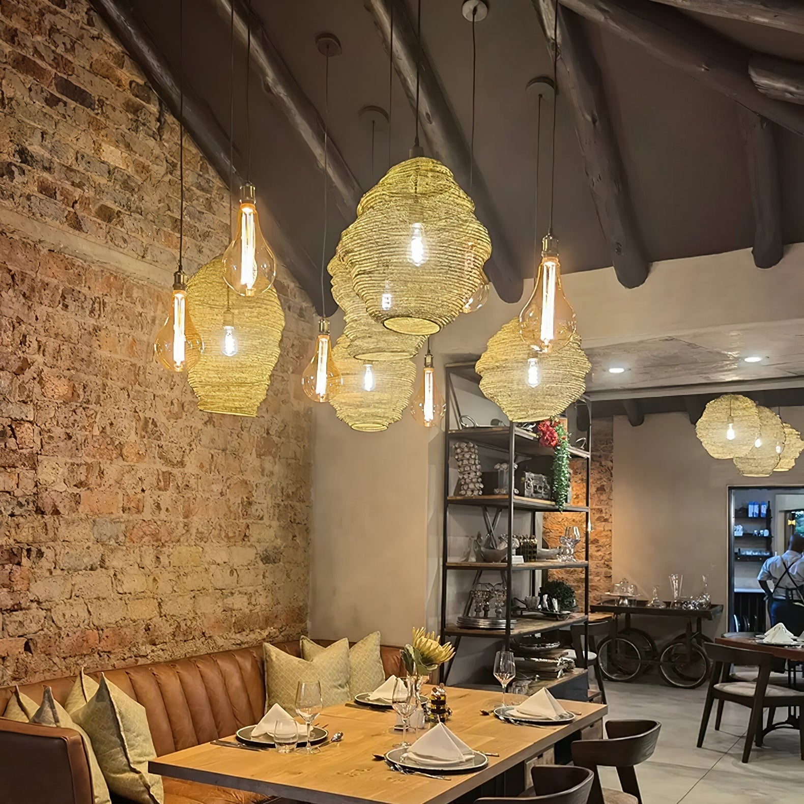 Vae Industrial Wire Pendant Lamps