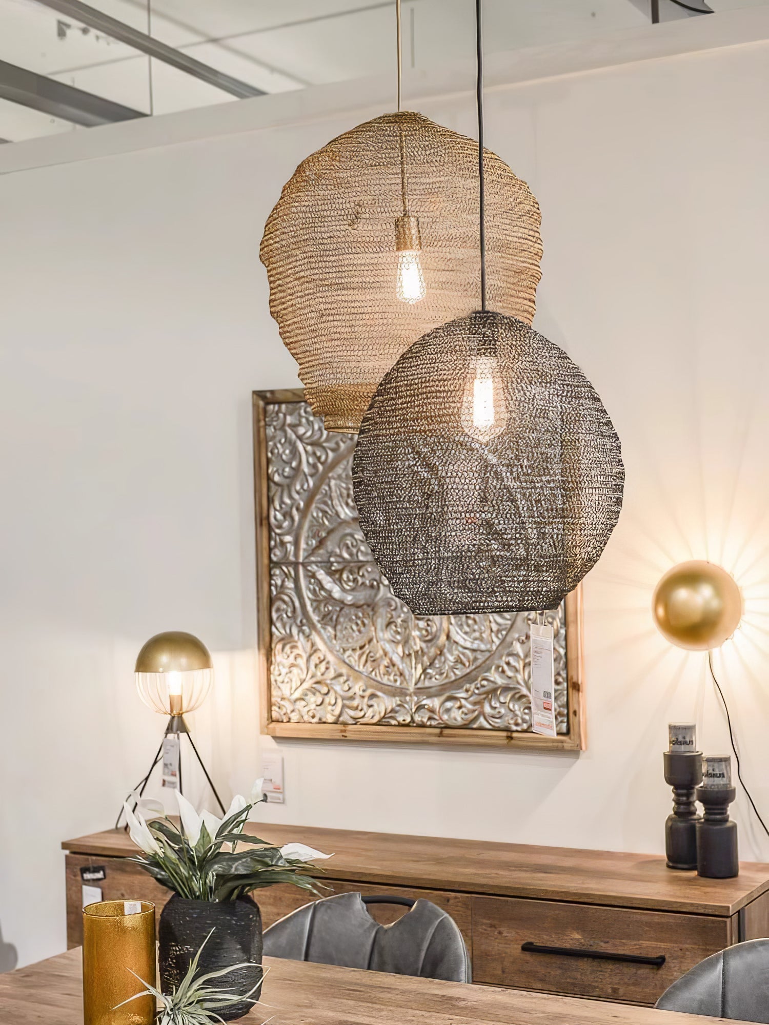Vae Industrial Wire Pendant Lamps