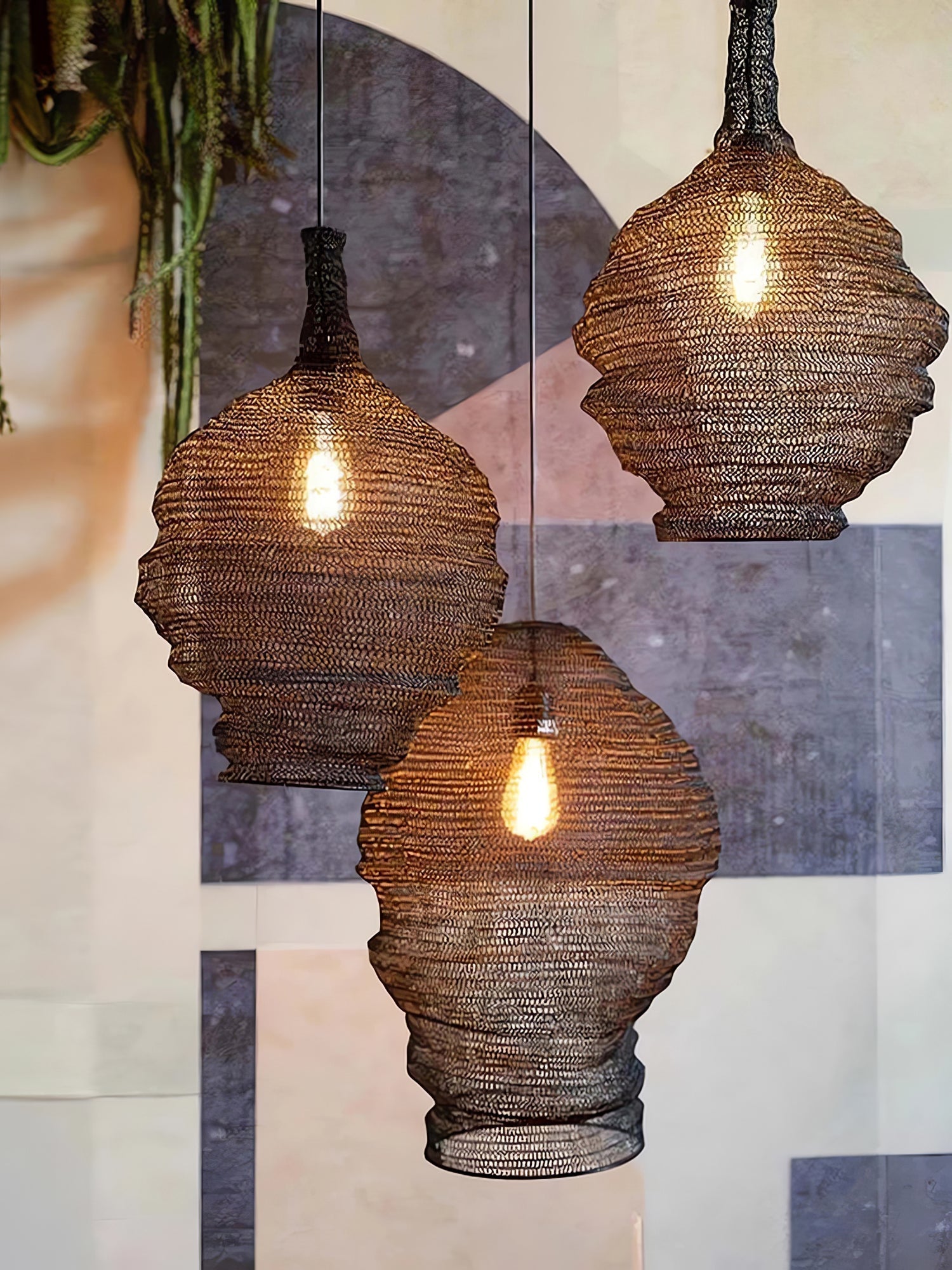 Vae Industrial Wire Pendant Lamps