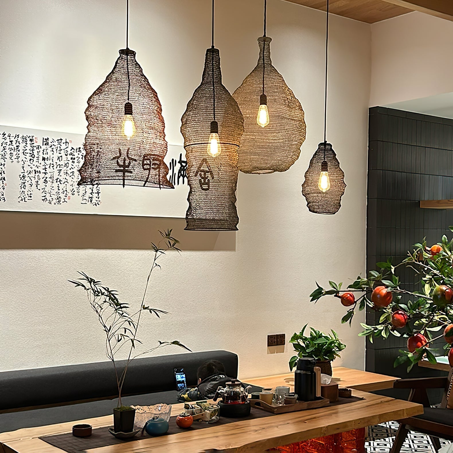 Vae Industrial Wire Pendant Lamps