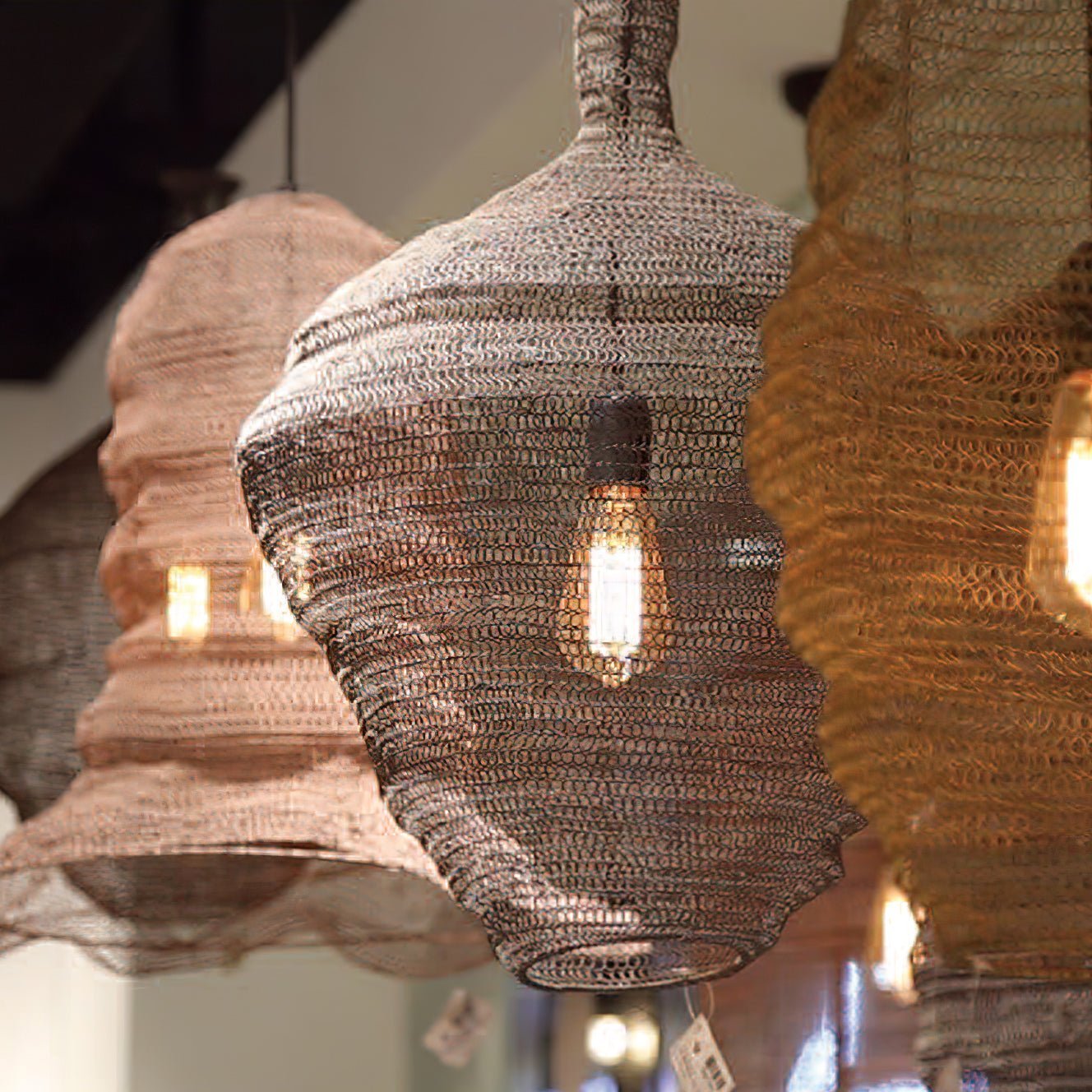 Vae Industrial Wire Pendant Lamps