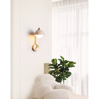 Valelaine Travertine Wall Lamp