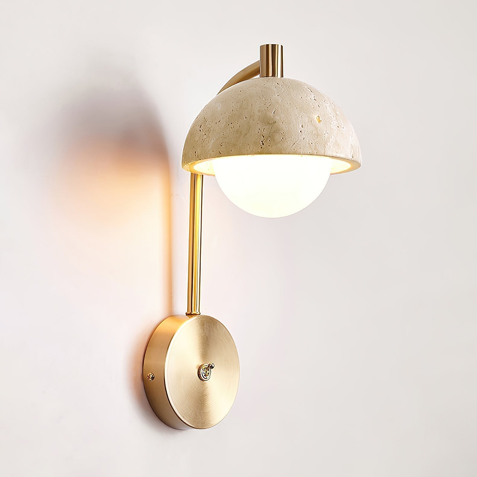 Valelaine Travertine Wall Lamp