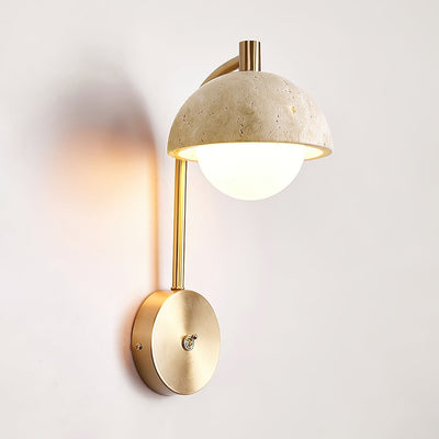 Valelaine Travertine Wall Lamp