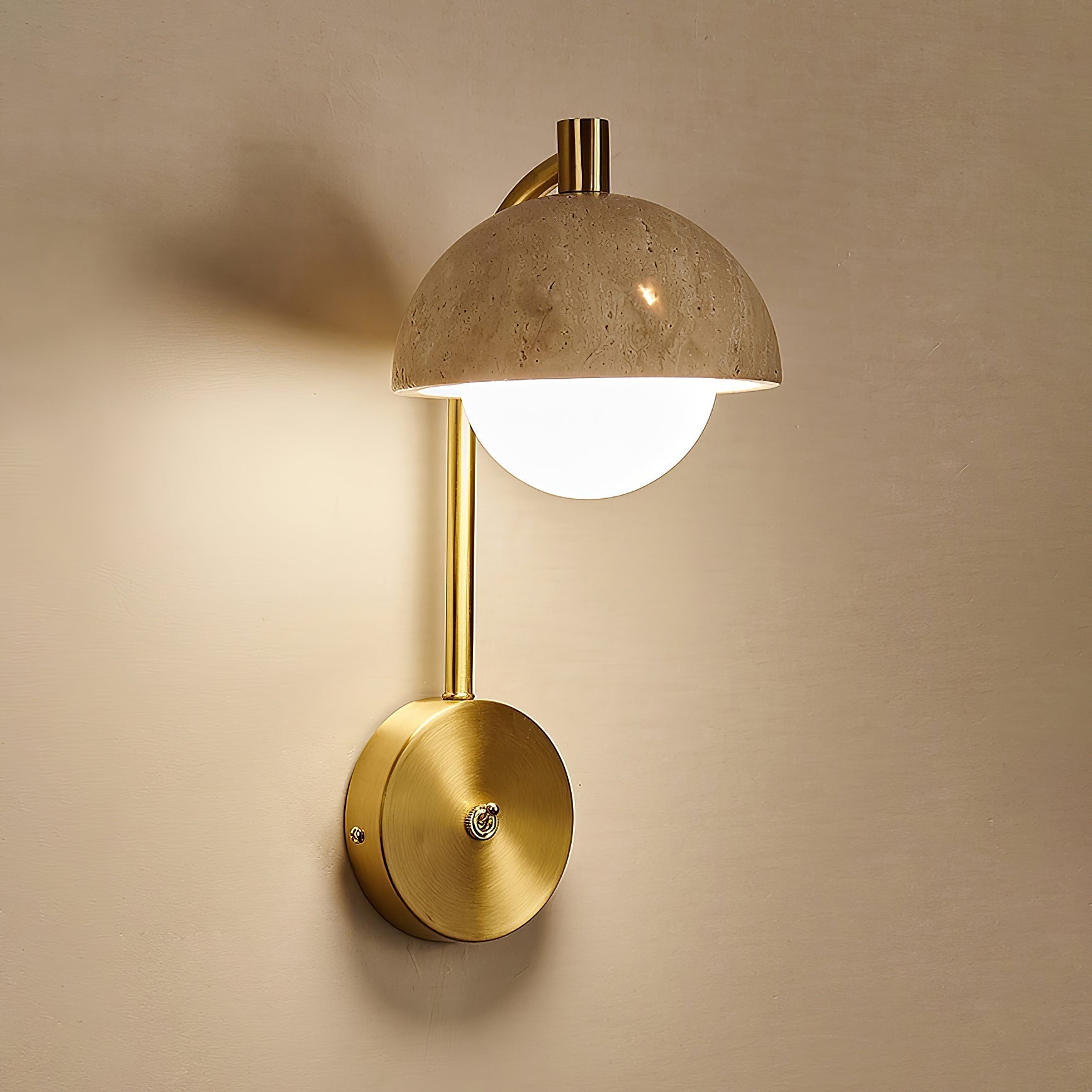 Valelaine Travertine Wall Lamp