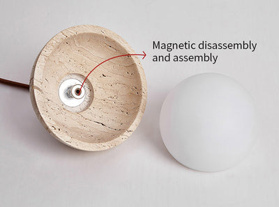 Valelaine Travertine Wall Lamp