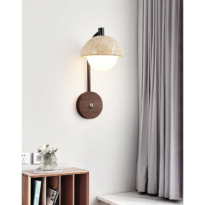 Valelaine Travertine Wall Lamp