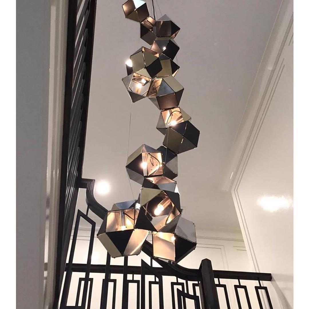 Civ Chandelier Geometric Modern