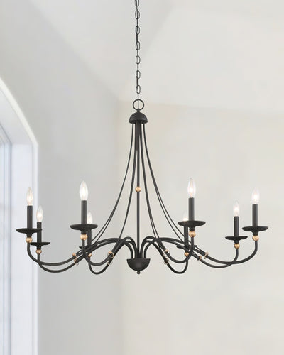 Regalia Vintage Brass Chandelier