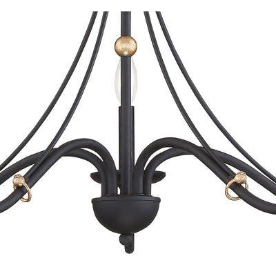 Regalia Vintage Brass Chandelier
