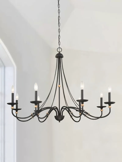 Regalia Vintage Brass Chandelier