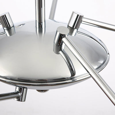 Lioreaine Chandelier Chrome Glass