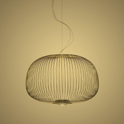 Aero Lightweight Spokes Cage Pendant Light - Neutral Decor