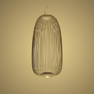 Aero Lightweight Spokes Cage Pendant Light - Neutral Decor