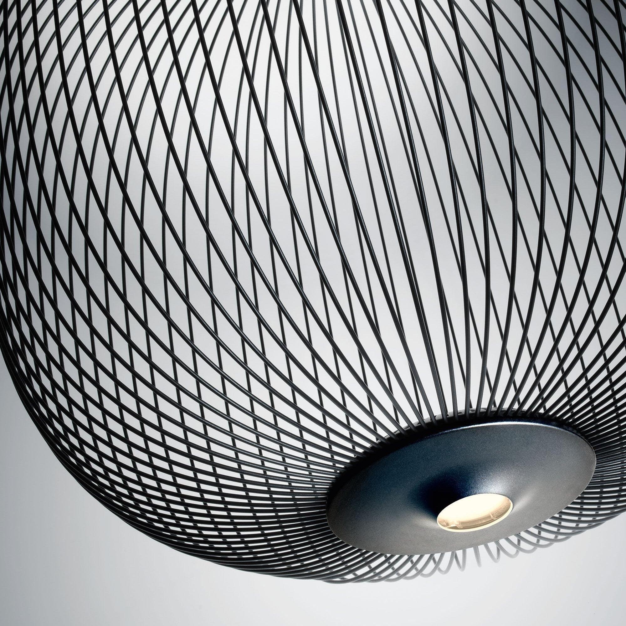 Aero Lightweight Spokes Cage Pendant Light - Neutral Decor