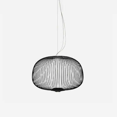 Aero Lightweight Spokes Cage Pendant Light - Neutral Decor