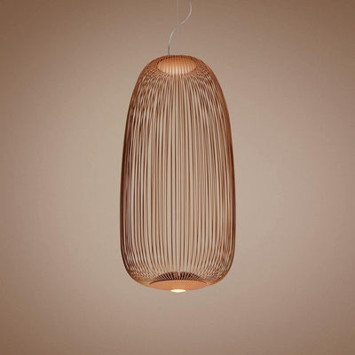 Aero Lightweight Spokes Cage Pendant Light - Neutral Decor