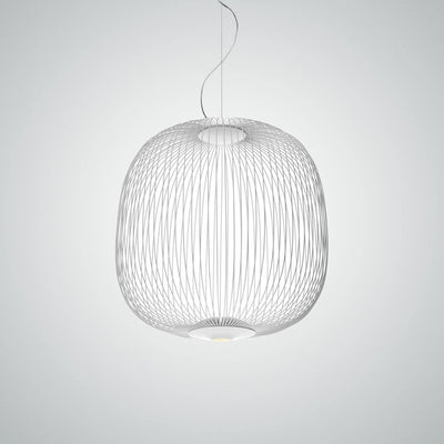Aero Lightweight Spokes Cage Pendant Light - Neutral Decor
