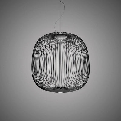 Aero Lightweight Spokes Cage Pendant Light - Neutral Decor