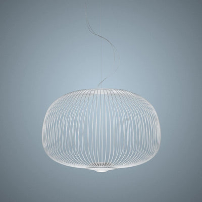 Aero Lightweight Spokes Cage Pendant Light - Neutral Decor