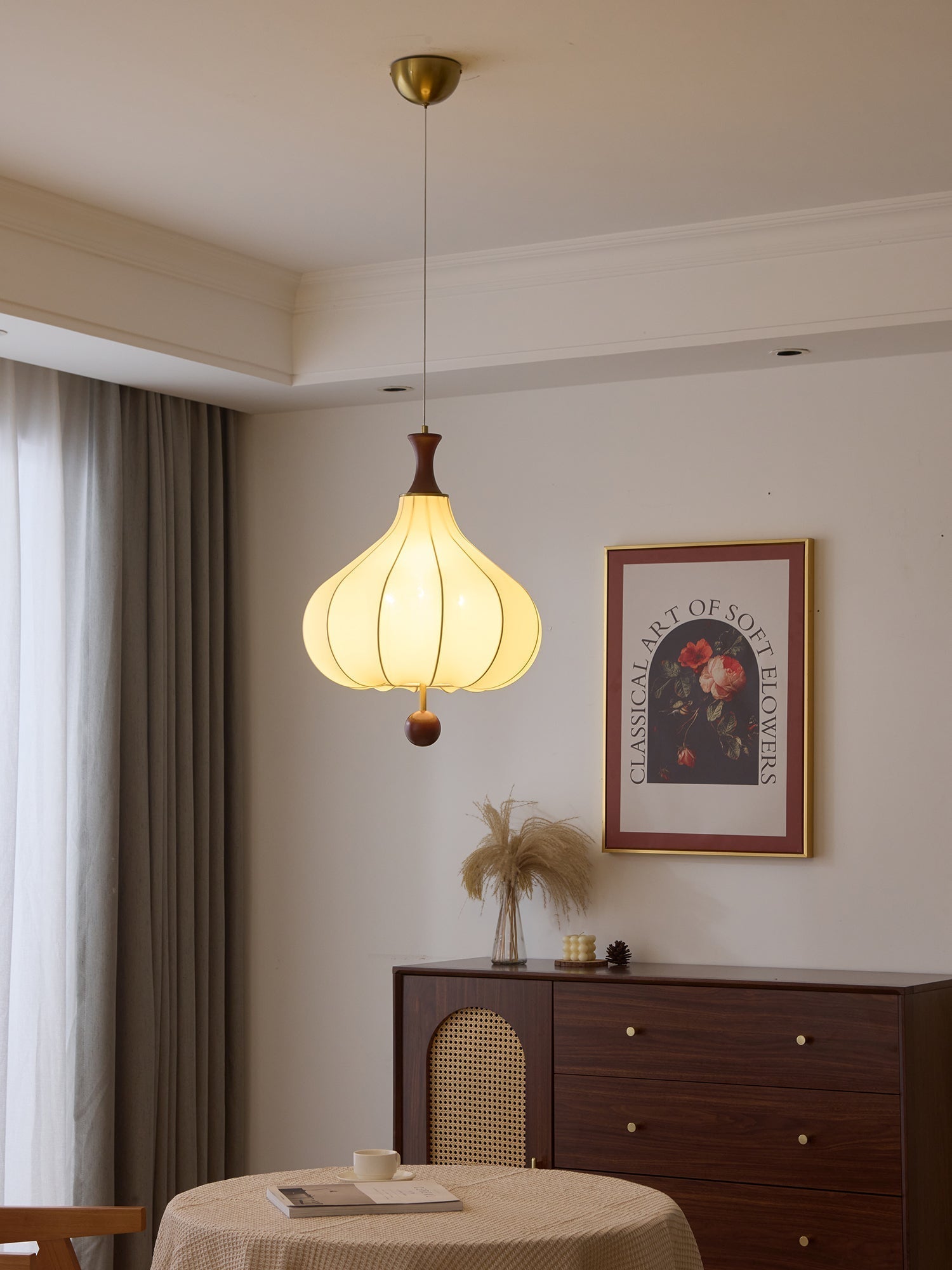 Mymira Traditional Elegance Wood Pendant Light
