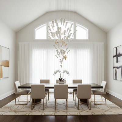 Plume Glow White Feather Art Deco Customize Chandelier
