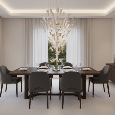 Plume Glow White Feather Art Deco Customize Chandelier