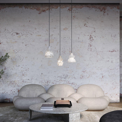 Curineth Minimalist Alabaster Pendant Light - Neutral Decor