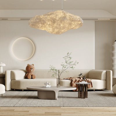 Elliros Textured Paper Pulp Pendant Light