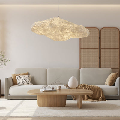 Elliros Textured Paper Pulp Pendant Light