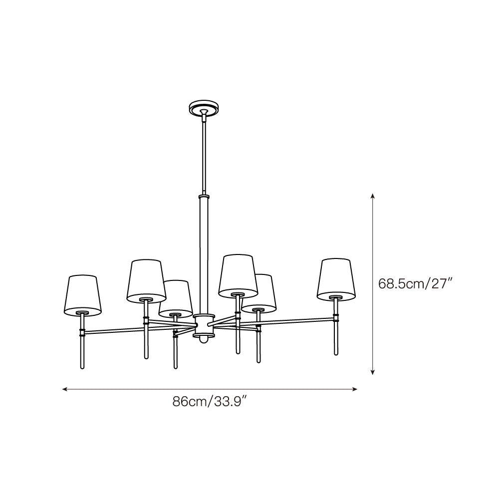Oriiaine Branch Brass Chandelier