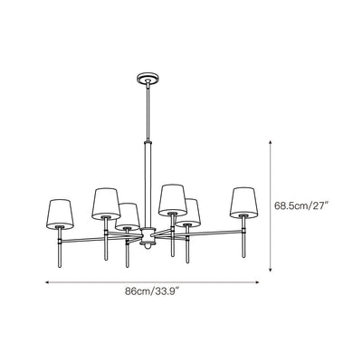 Oriiaine Branch Brass Chandelier