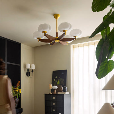 Merewood Ash Wood Chandelier